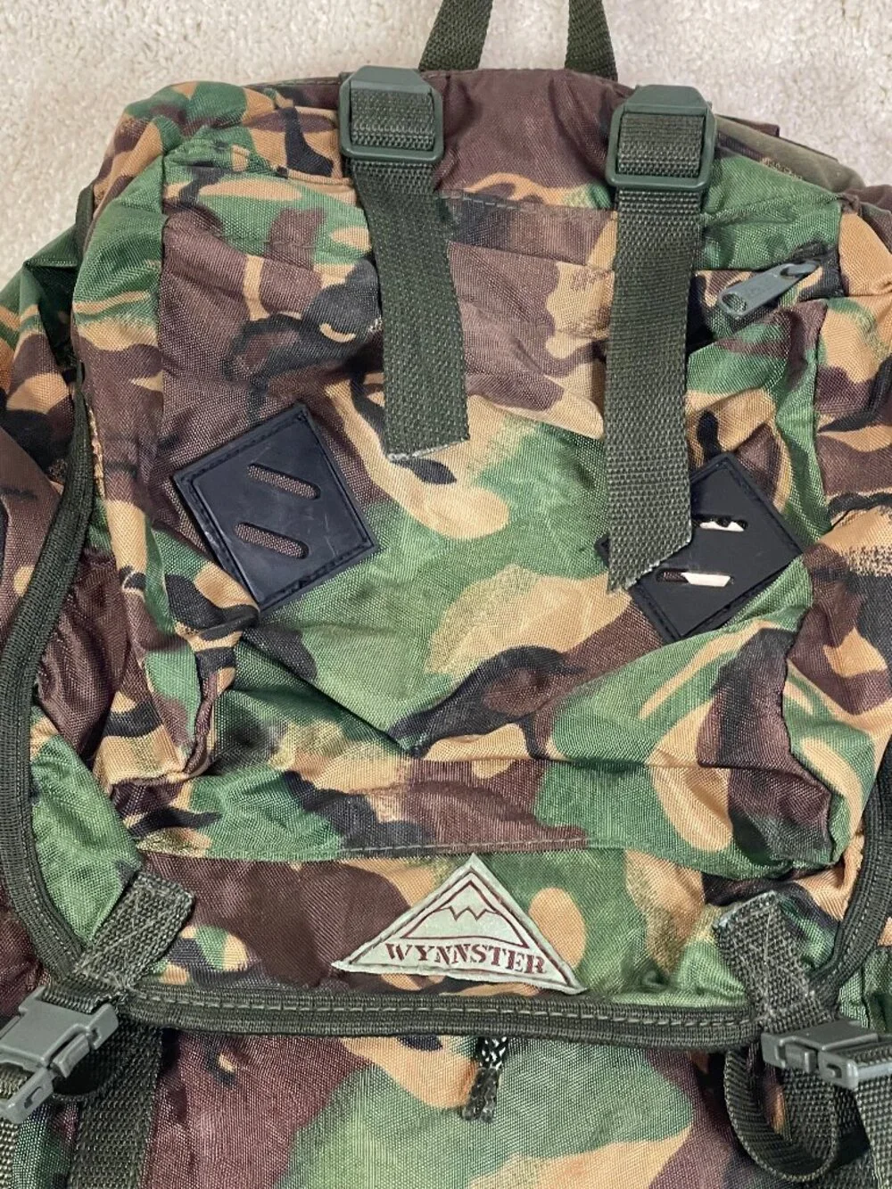 Vintage Wynnster DPM Camo Backpack Mens One Size Hiking Camping Rucksack Outdoor